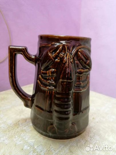 Пивная кружка с эмблемой рака