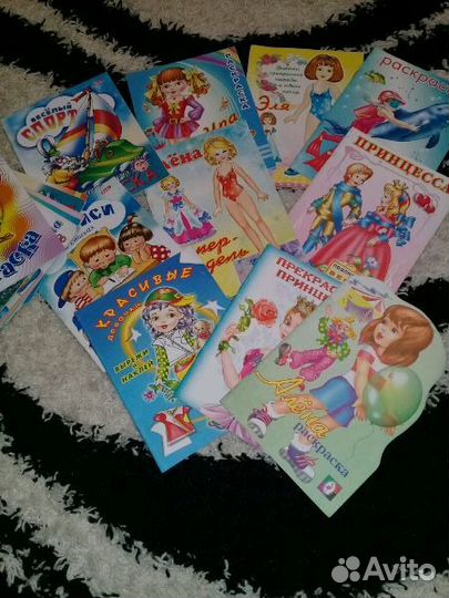 Раскраски и т. д. для девочек