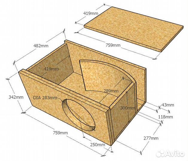 Профессиональный расчет короба для сабвуфера