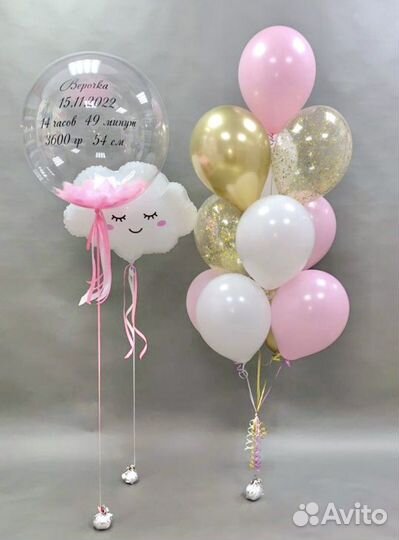 Шарики воздушные на выписку