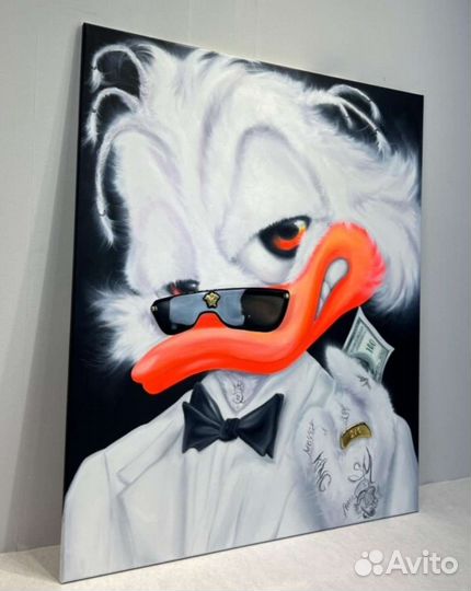 Картина маслом Скрудж Макдак Бизнесмен