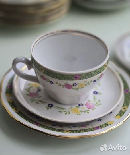 Сервиз чайный СССР рижский фарфор