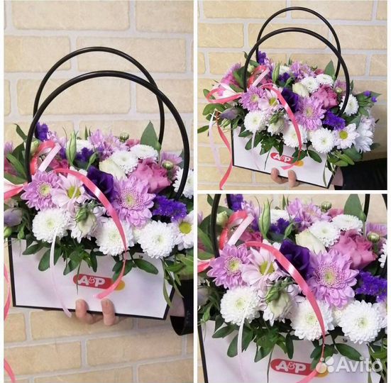 Сумочка с цветами на праздник