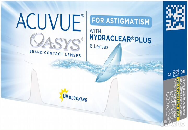 Линзы acuvue oasys astigmatism