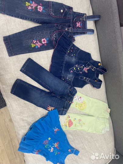 Одежда на девочку 1-3 года пакетом