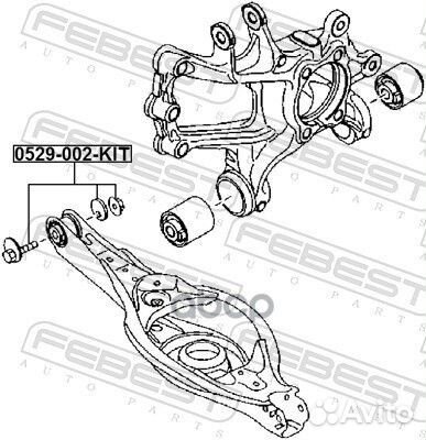 Болт с эксцентриком (ремкомплект) 0529002KIT Fe