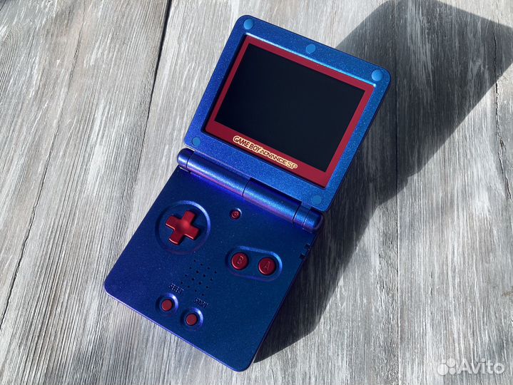 Game Boy Advance SP «Blue Pearl» AGS-101 IPS