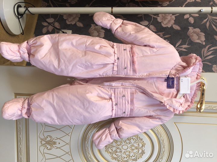 Пуховик для девочки 74 см