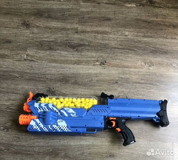 Nerf rival nemesis mxvii-10k blaster - blue