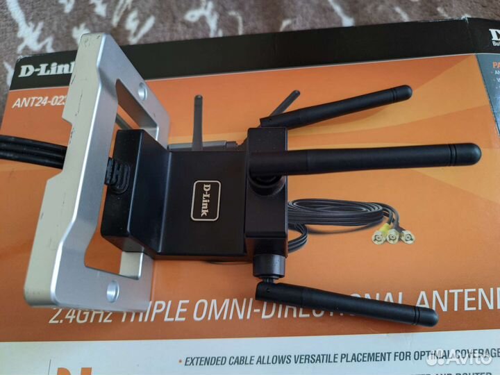 Тройная антенна D-Link 2.4Ghz RP-SMA