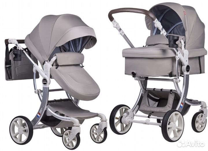 Коляска 3 в 1 новая farfello