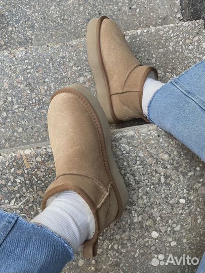 UGG Mini Platform Beige женские (Арт.4357)