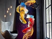 Современные картины на холсте "Золотые рыбки"Калин