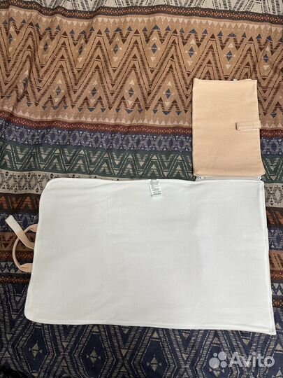 Джинсовый пеленальный коврик