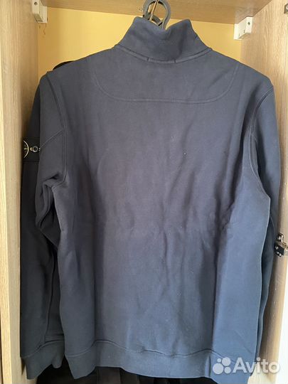 Толстовка Stone Island 1/4 zip dark blue