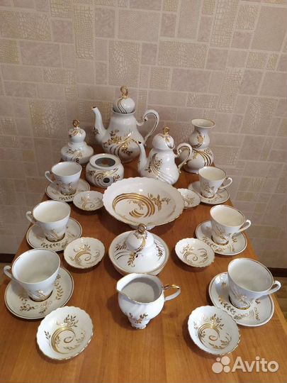 Чайный сервиз СССР фарфоровый завод Коростень