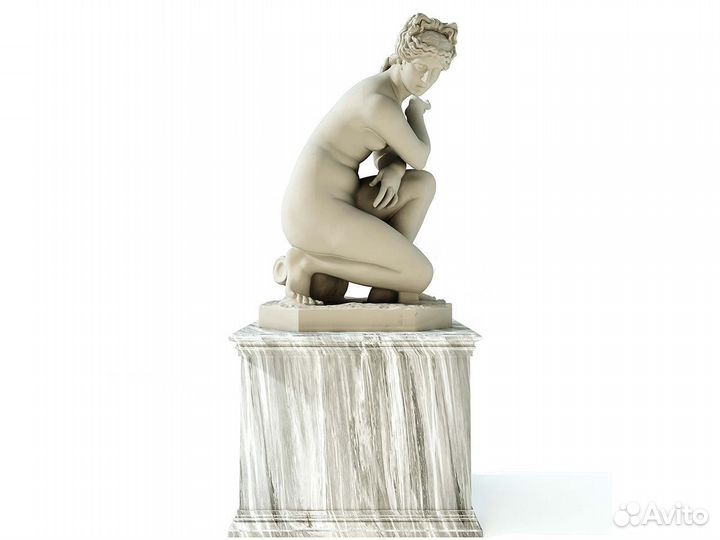 Статуя Венера на корточках 145 см