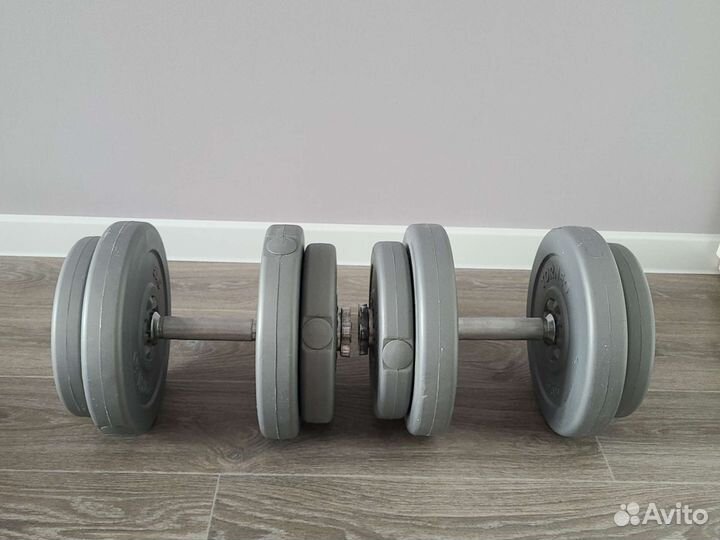 Гантели по 17.3кг каждая