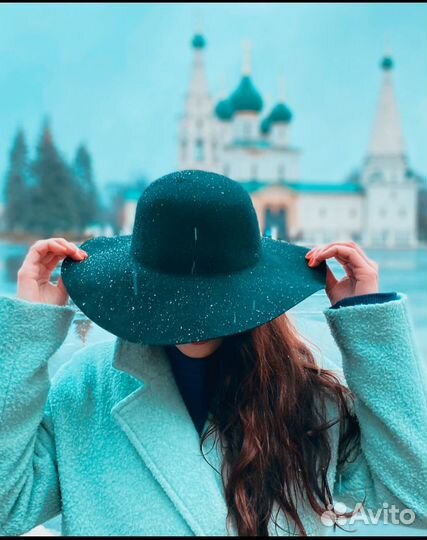 Шляпа женская черная