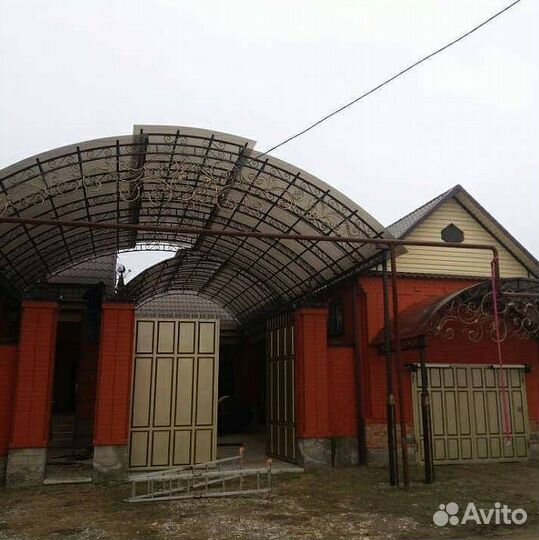 Кованные навесы ворота перила