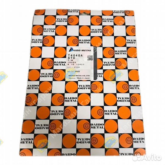 Полукольца коленвала isuzu двигатель 10PD1/10PE1 STD daido metal T4040A