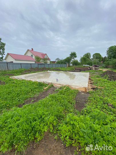 Заливка фундамента бетонные работы