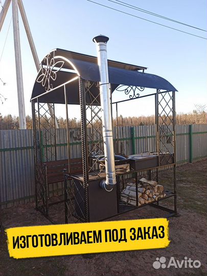 Мангал с крышей