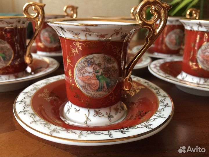 Кофейный сервиз 6 персон Мадонна, гдр