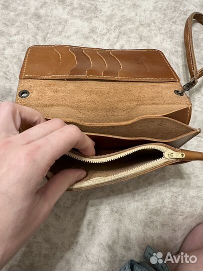 Кошелёк портмоне кожа ручная работа