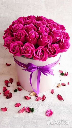 Букеты из роз мыльных