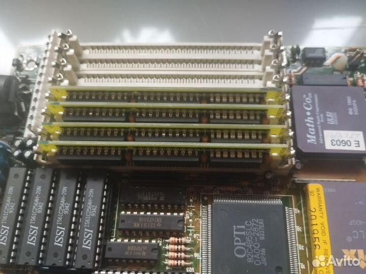Винтаж материнская плата Opti82c495slc
