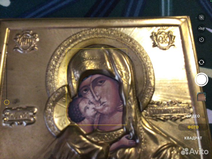 Икона старая и церковный набор