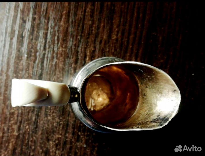 Сливочник серебро 84 проба