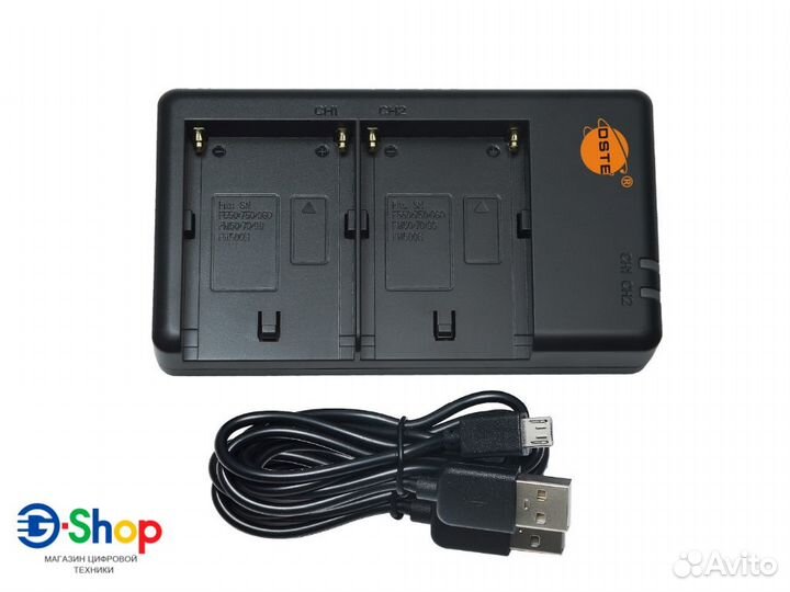 Зарядное устройство для 2х акб NP-F для Sony