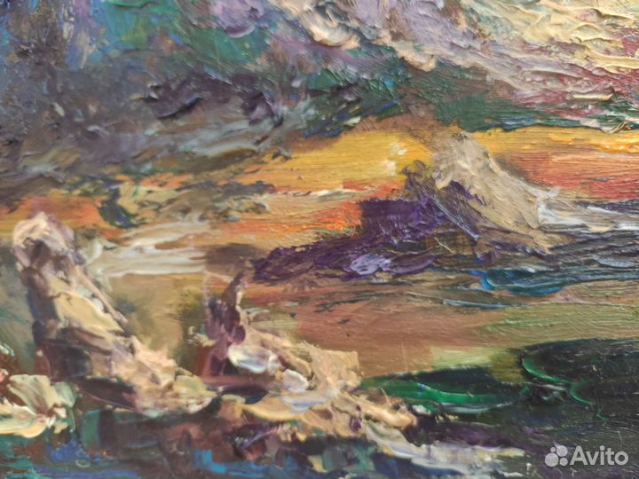 Картина маслом Планета космос