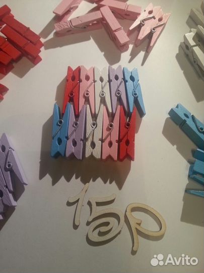 Прищепки декоративные. Скрапбукинг