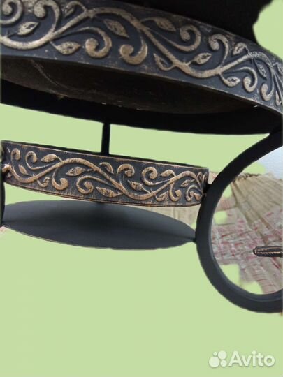 Чугунная сковорода садж 45 см с подставкой