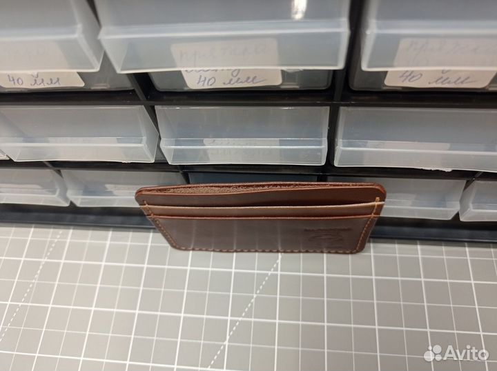 Картхолдер Кожа Ручнной шов