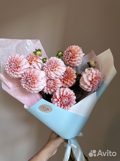 Букет из георгинов премиум. Доставка цветов