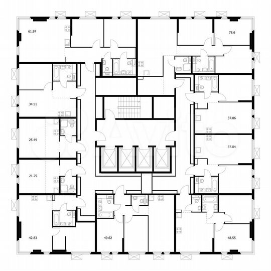 1-к. квартира, 37,8 м², 26/33 эт.