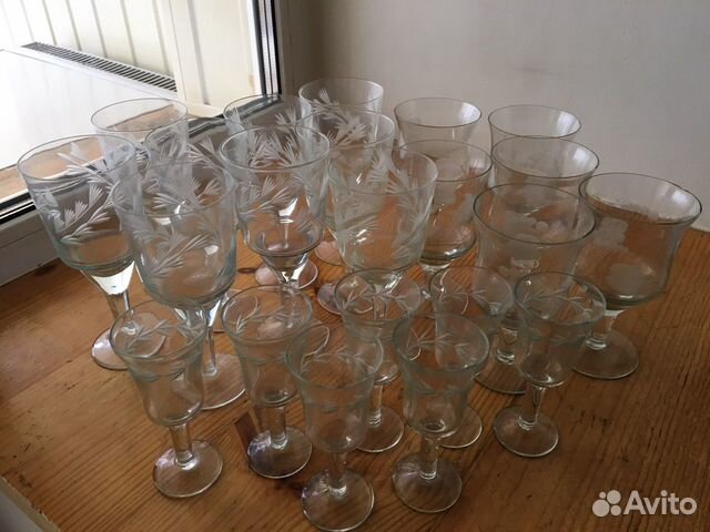 Фужеры и рюмки стекло СССР