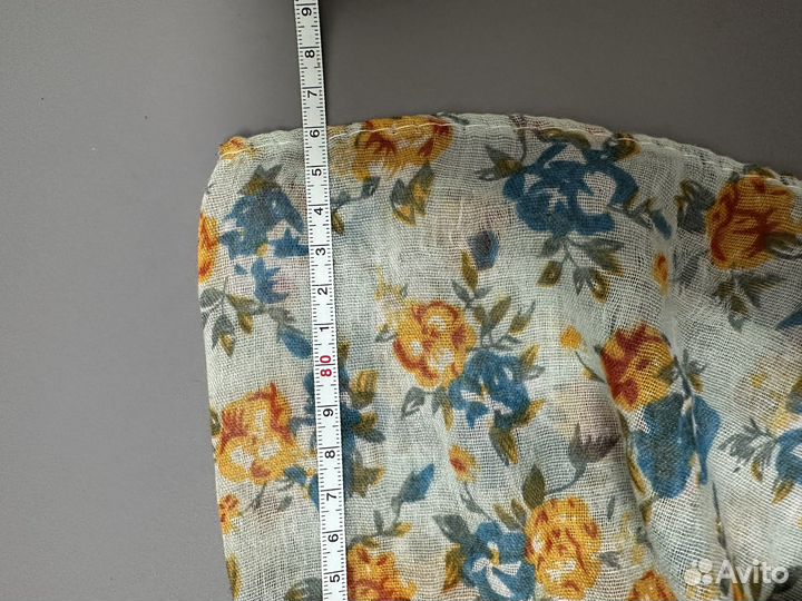 Шарф снуд женский с цветами