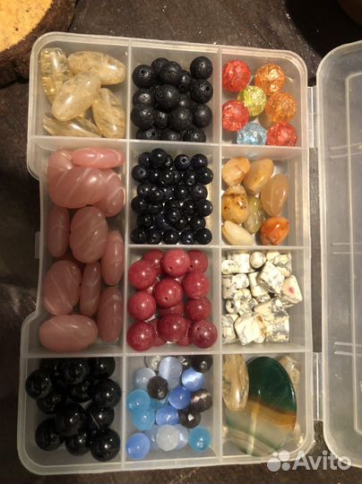 Фурнитура для бижутери с контейнерами камни