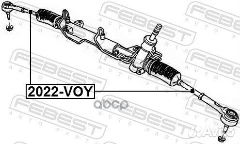 Тяга рулевая перед прав лев Febest