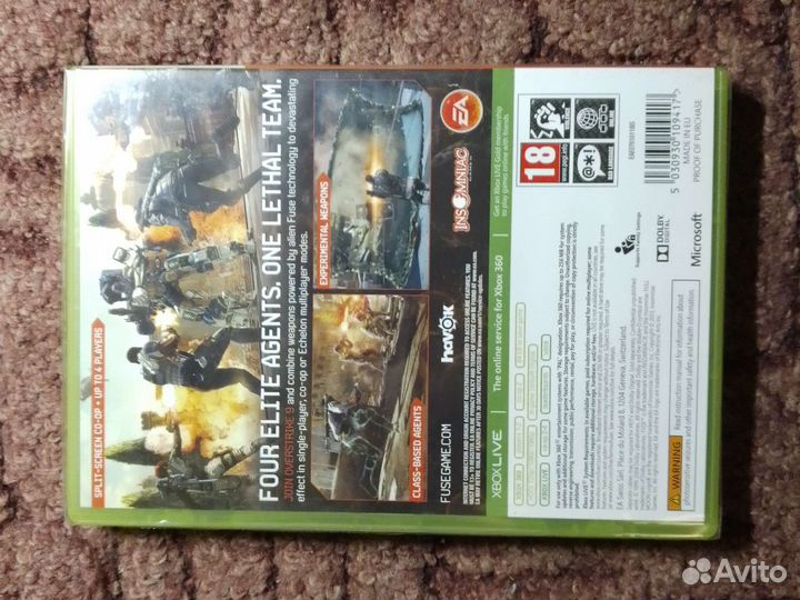 Игра Xbox 360\ fuse \ новая