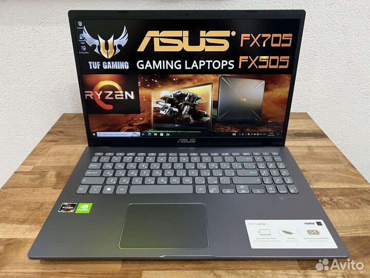 2022 Asus 8 ядер Ryzen 5 8Gb MX230 SSD+1000Gb FHD