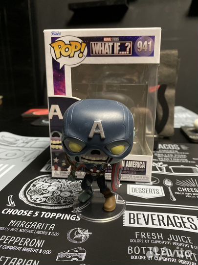 Funko POP Zombie Captain America Bobble-Head