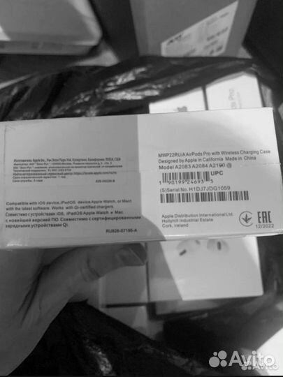 Беспроводные наушники AirPods 2 чёрные