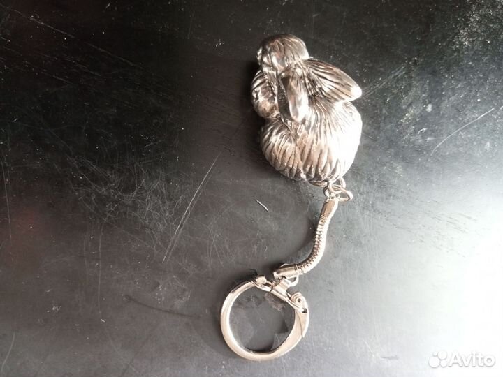Брелок Заяц. серебро 925 проба
