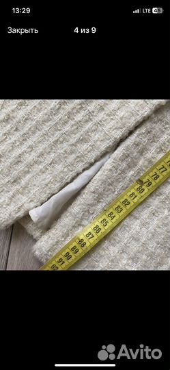 Юбка твидовая шерсть XS новая lime 12storeez